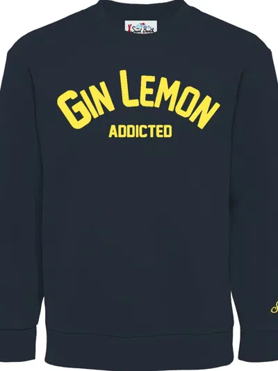 Mc2 Saint Barth Crewneck Long Sleeved Sweatshirt In Blue