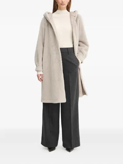 Hugo Boss Foliora Mock-neck Sweater In Neutral