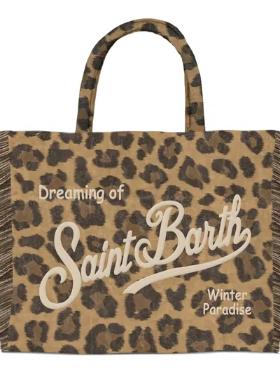 Mc2 Saint Barth Leopard-print Tote Bag In Animal Print