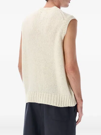 Howlin' Sleeveless V-neck Knit Vest In Neutral