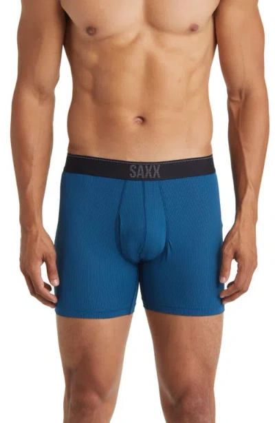 Saxx Assorted 3-pack Quest Quick Dry Mesh Slim Fit Boxer Briefs In Blue