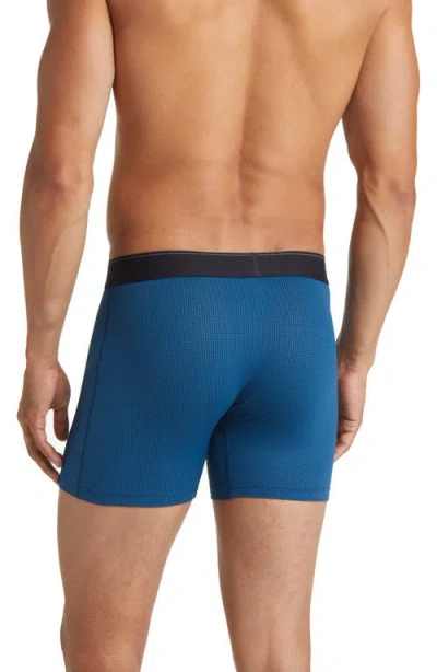 Saxx Assorted 3-pack Quest Quick Dry Mesh Slim Fit Boxer Briefs In Blue