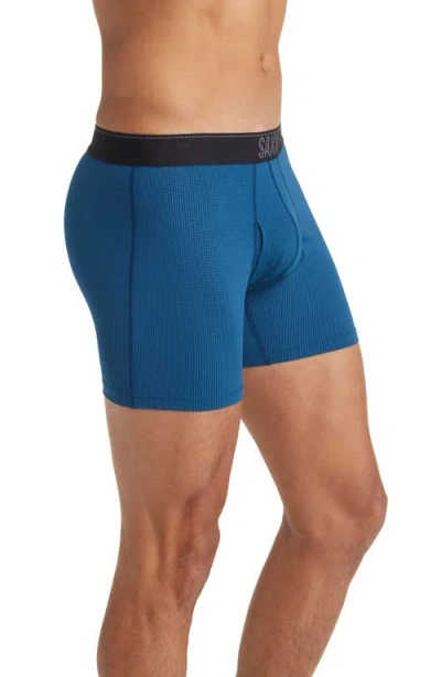 Saxx Assorted 3-pack Quest Quick Dry Mesh Slim Fit Boxer Briefs In Blue