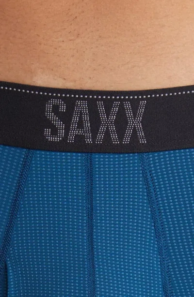 Saxx Assorted 3-pack Quest Quick Dry Mesh Slim Fit Boxer Briefs In Blue