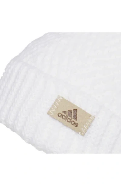 Adidas Originals Adidas Twilight Pompom Beanie In White
