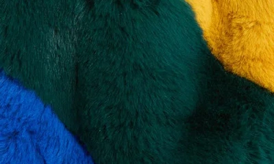 Kurt Geiger London Faux Fur Rainbow Pull Through Scarf