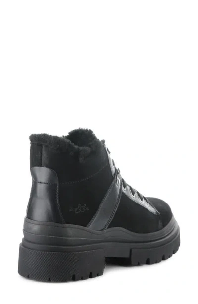 Bos. & Co. River Waterproof Platform Ankle Boot In Black