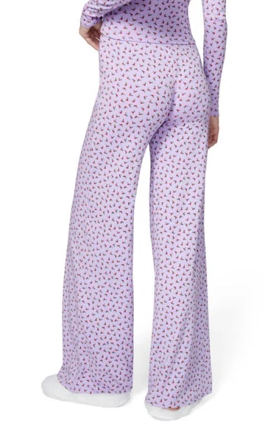Florence By Mills Rib Print Pants In Pink