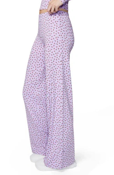 Florence By Mills Rib Print Pants In Pink