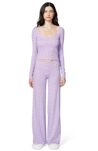 Florence By Mills Rib Print Pants In Pink
