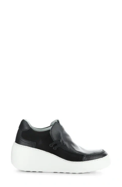 Fly London Davy Platform Wedge Sneaker In Black
