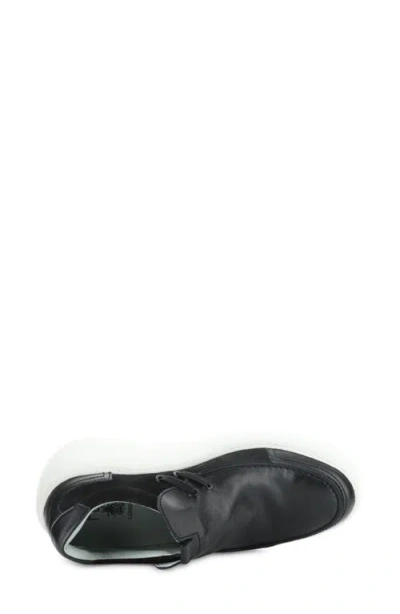 Fly London Davy Platform Wedge Sneaker In Black
