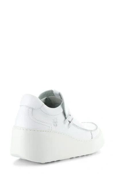 Fly London Davy Platform Wedge Sneaker In White