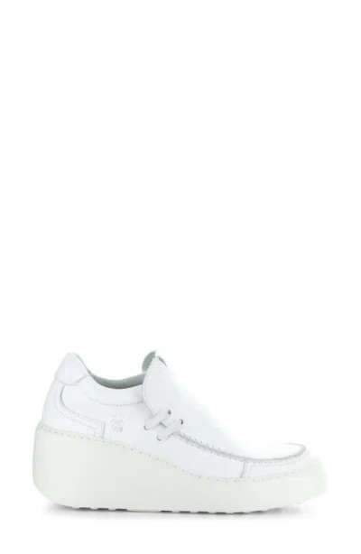 Fly London Davy Platform Wedge Sneaker In White