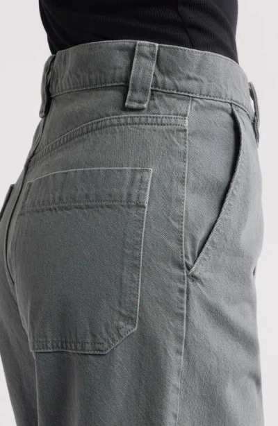 Frame The Cuffed Cotton Utility Pants In Gray