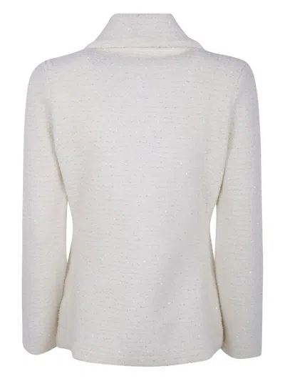 Drumohr Merino-wool Cardigan In White