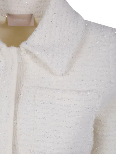 Drumohr Merino-wool Cardigan In White