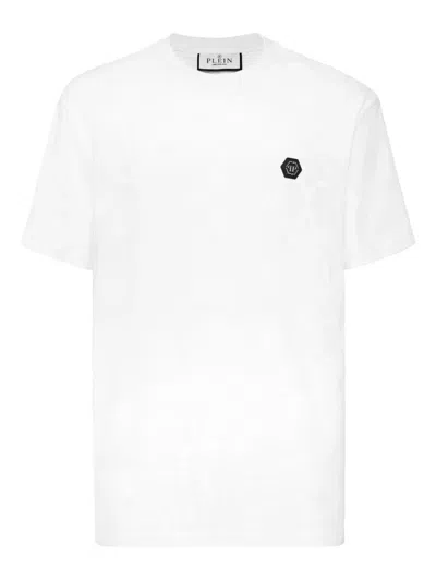 Philipp Plein Lightweight Short Sleeve Crew Neck T-shirt In White