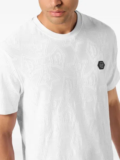 Philipp Plein Lightweight Short Sleeve Crew Neck T-shirt In White