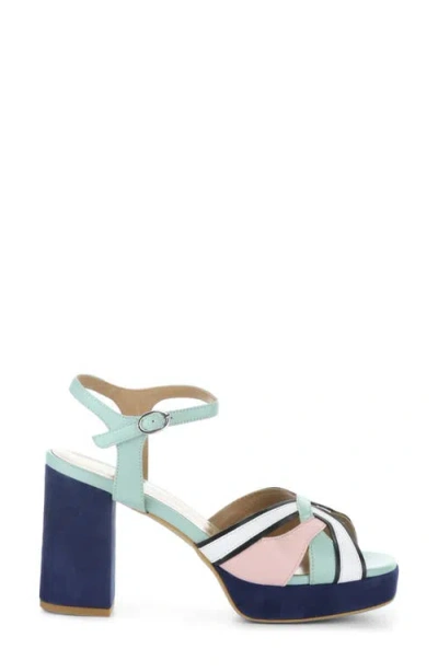 Fly London Ezui Ankle Strap Platform Sandal In Green