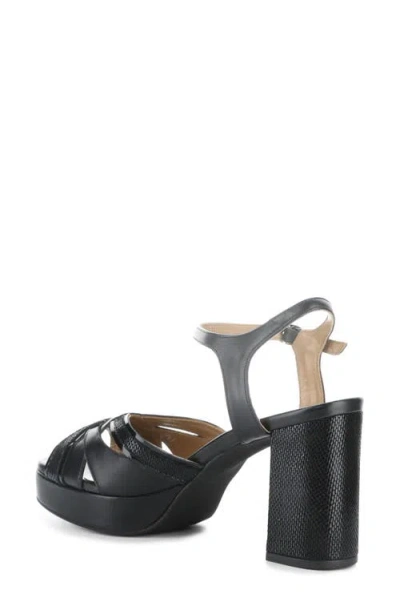 Fly London Ezui Ankle Strap Platform Sandal In Black