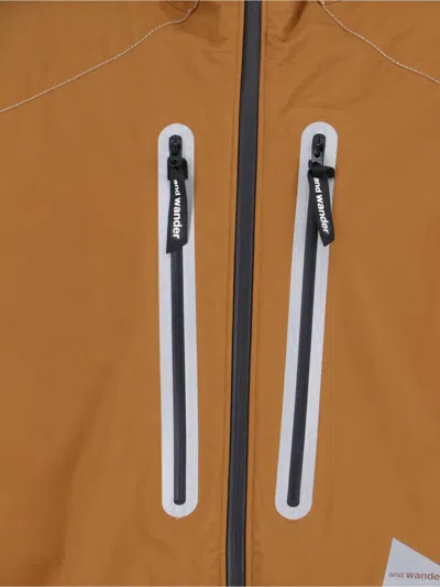 And Wander Pertex Shield Jacket In Brown