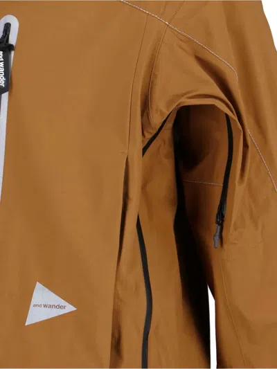 And Wander Pertex Shield Jacket In Brown