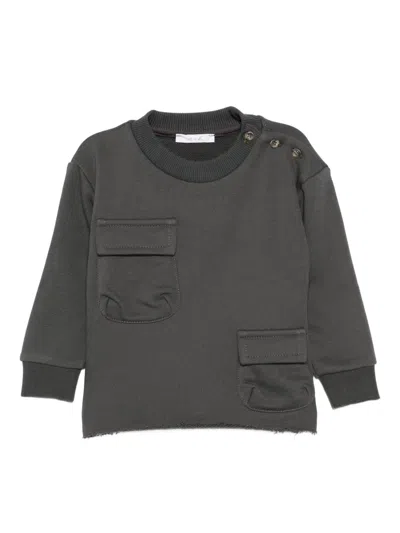 Miss Grant Flap-pockets Top In Gray