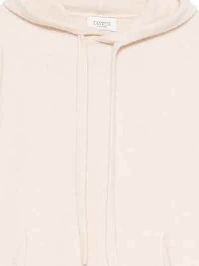 Laneus Knitted Hoodie In White