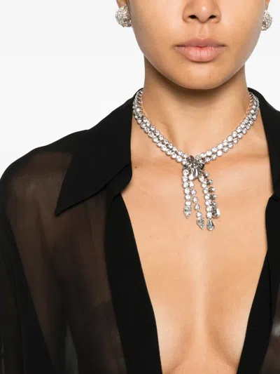 Monot Georgette Mini Dress In Black