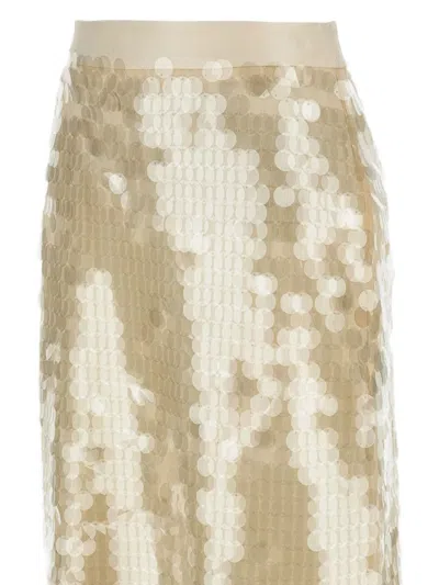 Lorena Antoniazzi Sequin-embellished Midi Skirt In White