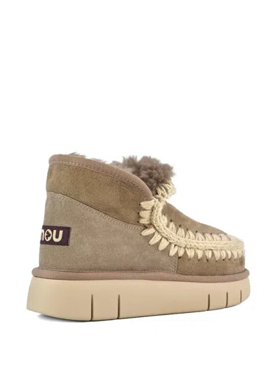 Mou Grey Eskimo Bounce Sneaker In Brown