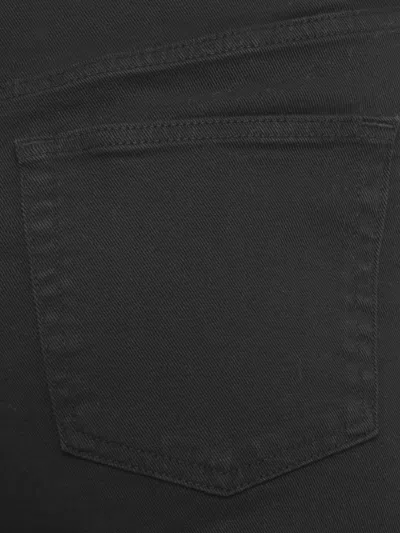 Pt Torino Straight Leg Denim Trousers With Five Pockets In Black