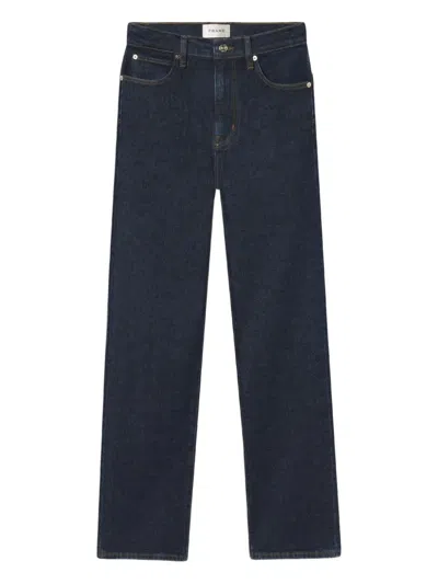 Frame Ruler Button-fastening Jeans In Blue