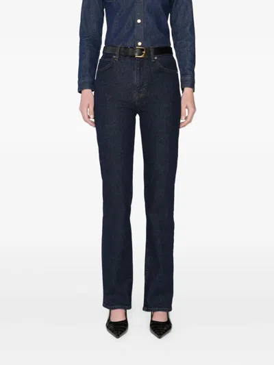 Frame Ruler Button-fastening Jeans In Blue