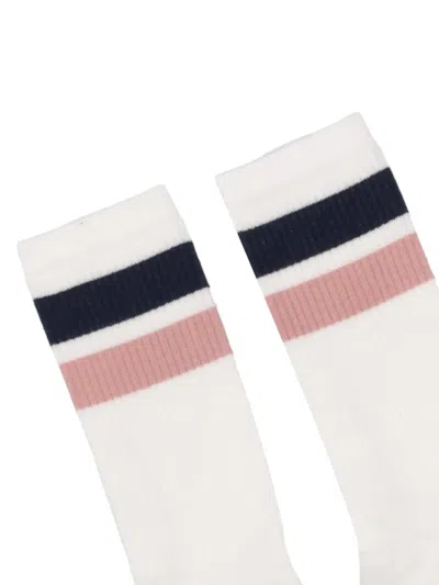 Autry Striped Socks In White