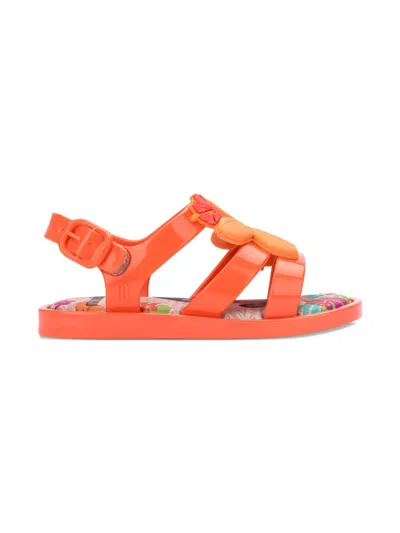 Mini Melissa X Disney Colorland Moana Sandals In Orange
