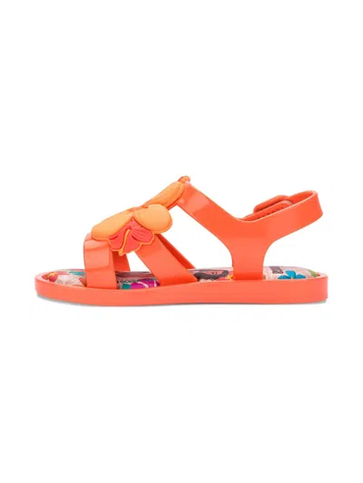 Mini Melissa X Disney Colorland Moana Sandals In Orange