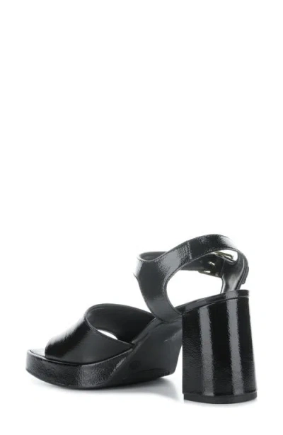 Bos. & Co. Finlee Ankle Strap Platform Sandal In Black