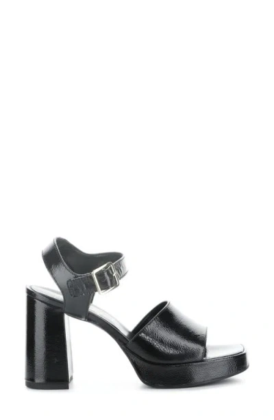 Bos. & Co. Finlee Ankle Strap Platform Sandal In Black