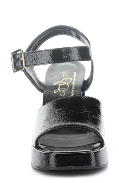 Bos. & Co. Finlee Ankle Strap Platform Sandal In Black