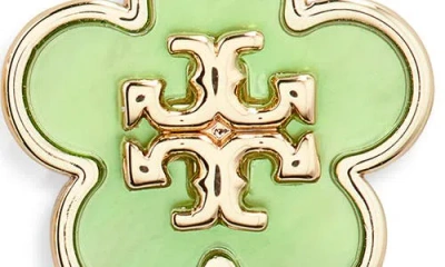 Tory Burch Flower Stud Earrings In Green