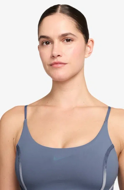 Nike One Light Support Padded Sports Bra In Purple