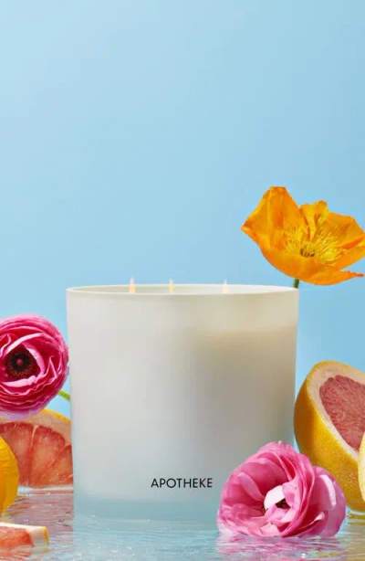 Apotheke Grapefruit Blossom Three-wick Scented Candle In White
