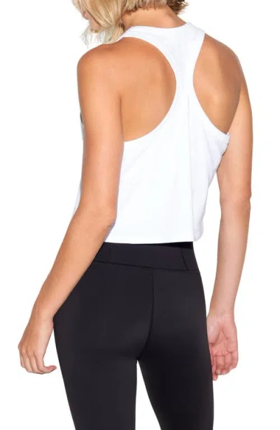 Spiritual Gangster Carpe Diem Jones Racerback Cotton Tank Top In White