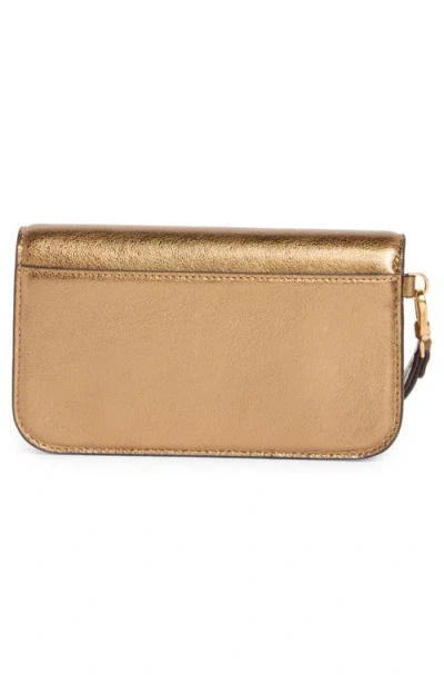 Kate Spade New York Dakota Crinkle Metallic Wallet In Gold