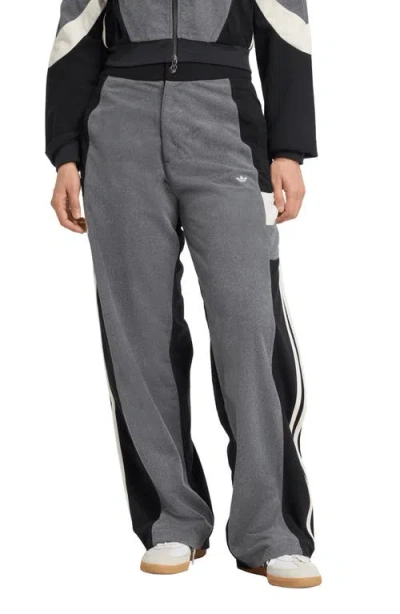 Adidas Originals Adidas Fleece Track Pants In Black
