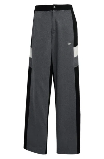Adidas Originals Adidas Fleece Track Pants In Black