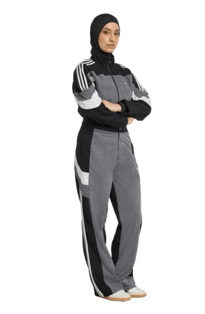 Adidas Originals Adidas Fleece Track Pants In Black