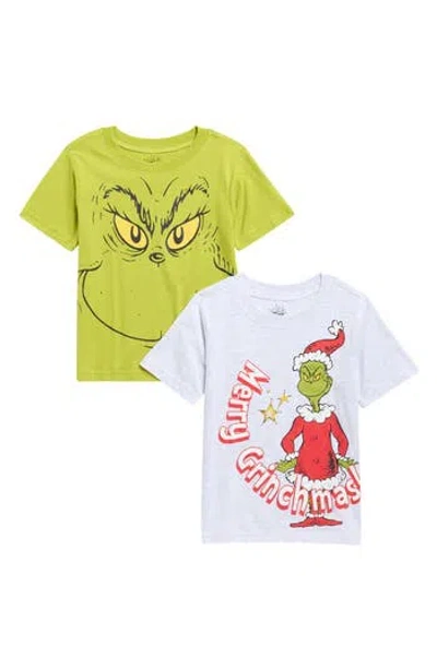 Assorted Kids' Grinch 2-pack T-shirts In Multi